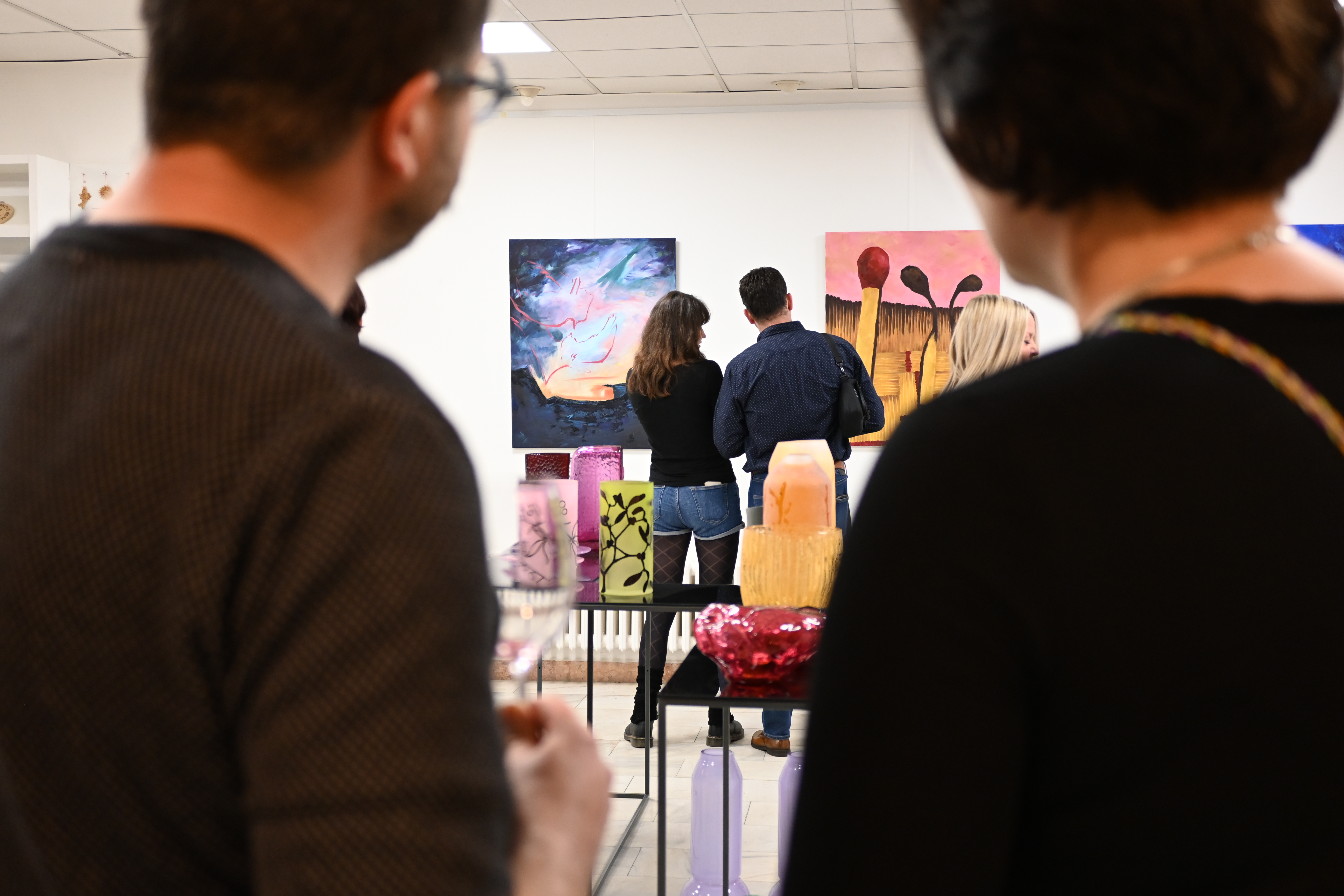 Výstava střední uměleckoprůmyslové školy sklářské Valašské Meziříčí